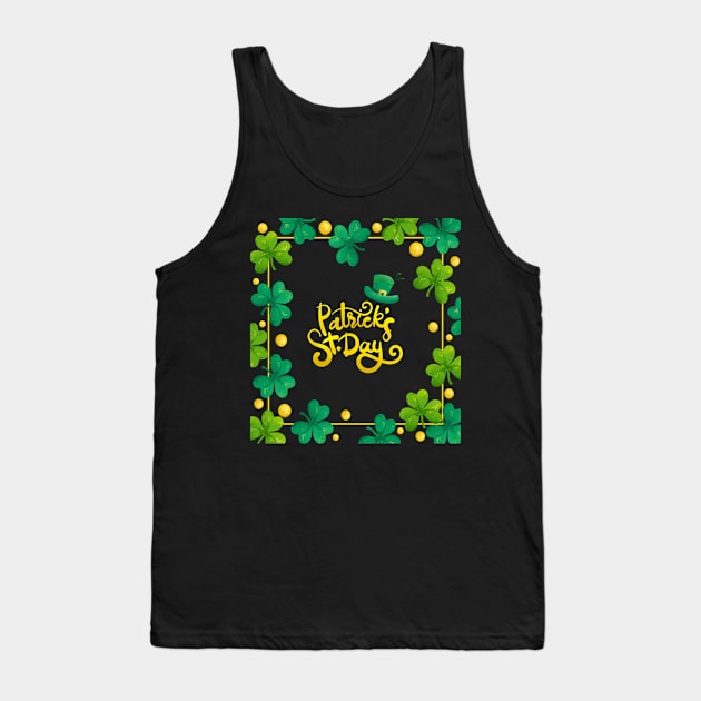 st patricks Leaf Border Tank Top by dyazagita